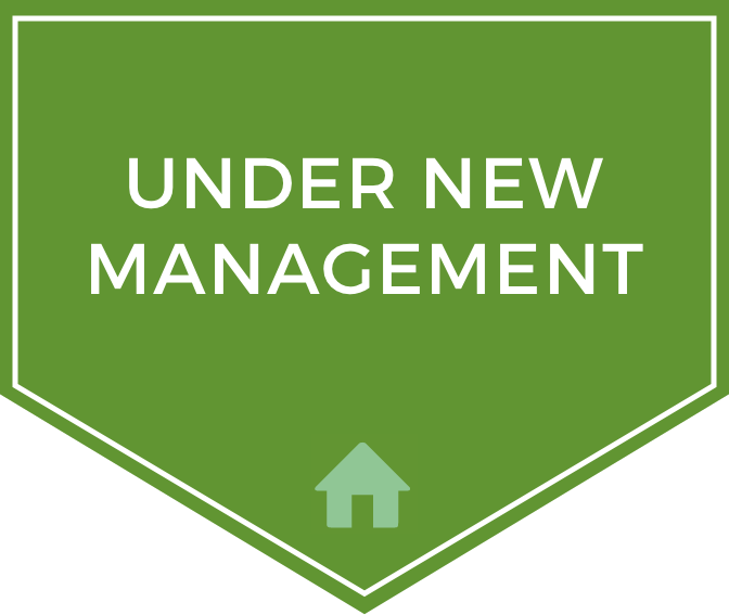 under new management badge